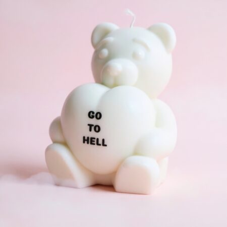 Świeczka Miś "GOtoHELL"