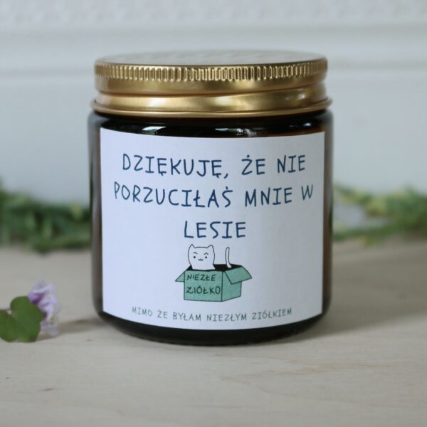 świeca Porzucona w lesie