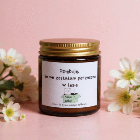 świeca Porzucona w lesie