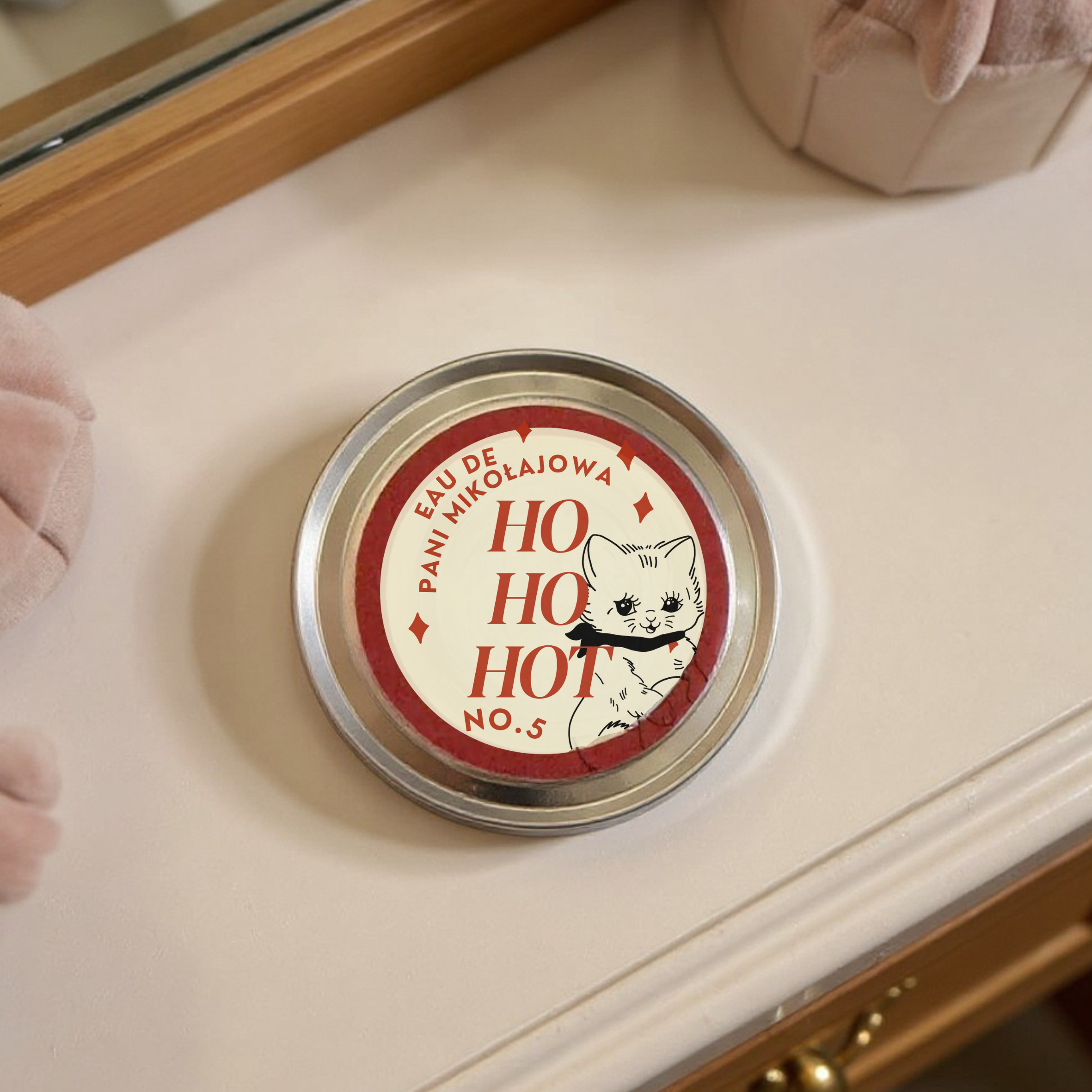 świeca w puszce HOHOHO - obrazek 2